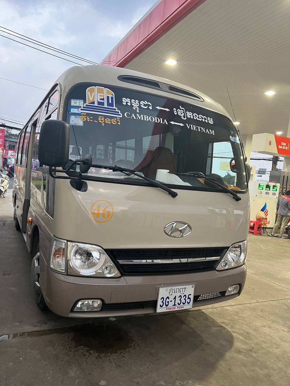 Thai Duong airbus - bus to Cambodia - xe đi Campuchia