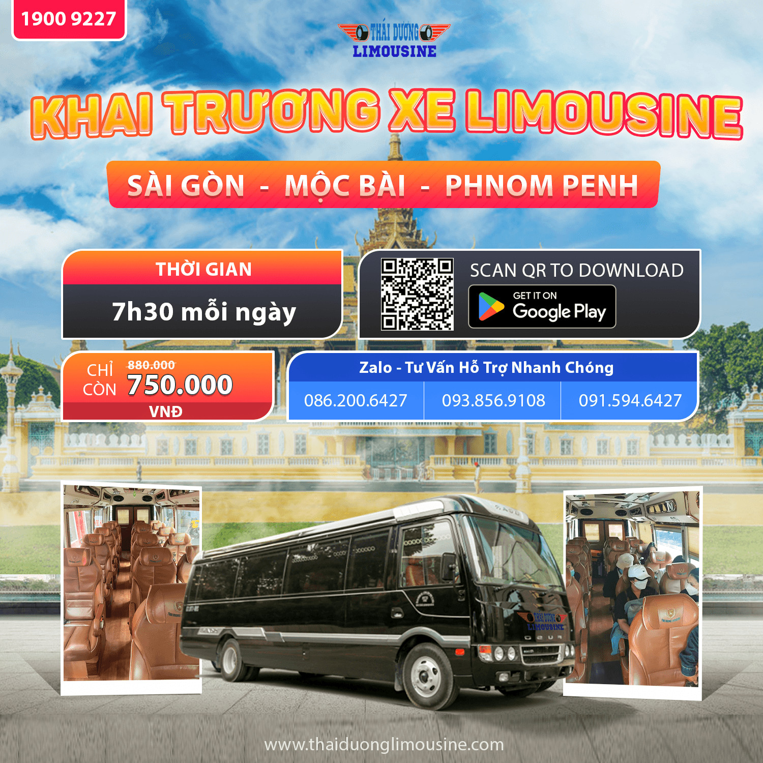 Vé xe Limousine đi Campuchia tết Khmer 2023