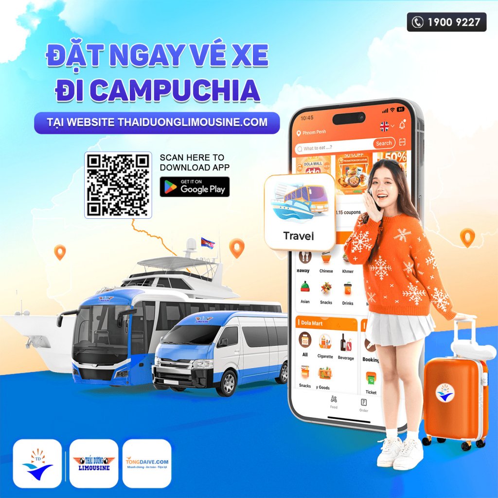 Xe đi Campuchia lễ 2-9 Ho Chi Minh To Phnom Penh Private Car