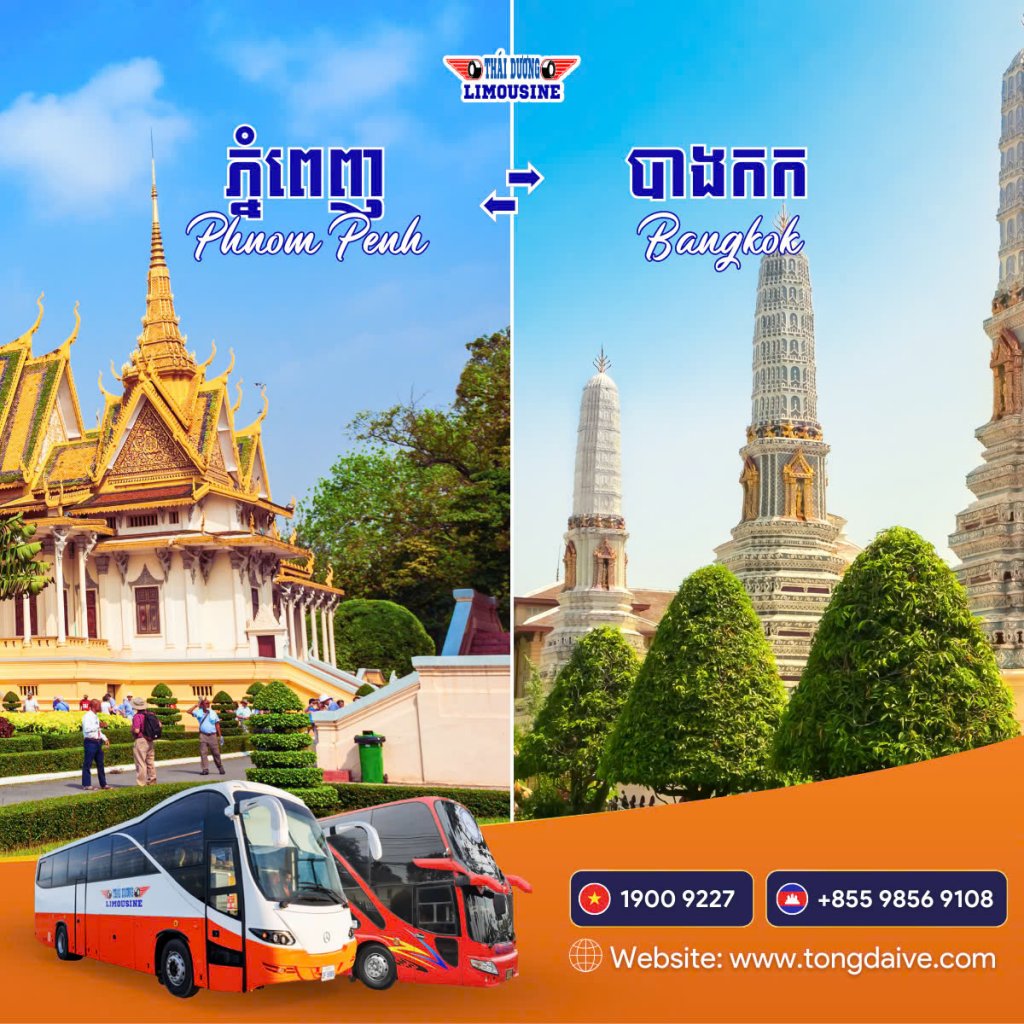 Thai Duong airbus - bus to Cambodia - xe đi Campuchia