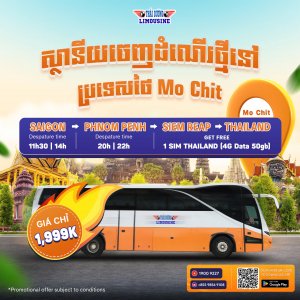 Thai Duong airbus - bus to Cambodia - xe đi Campuchia