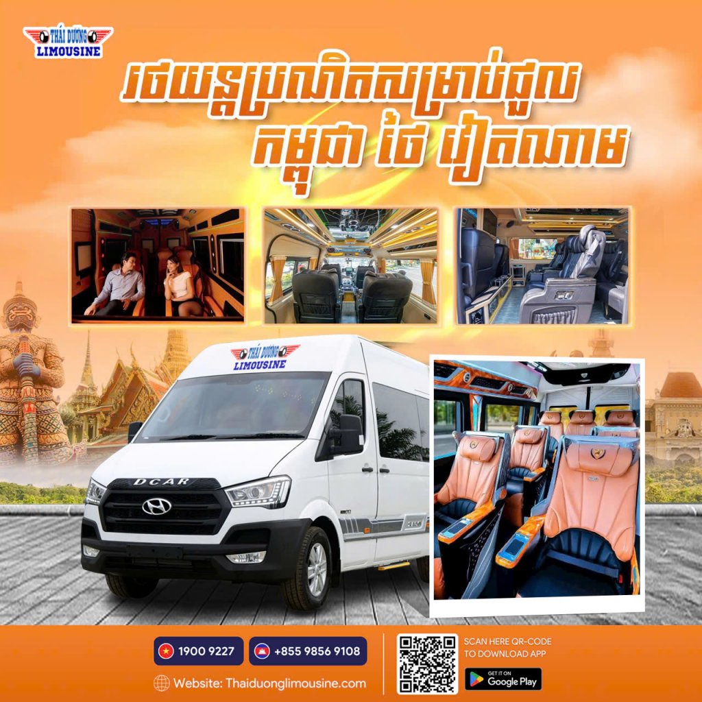 Thai Duong airbus - bus to Cambodia - xe đi Campuchia