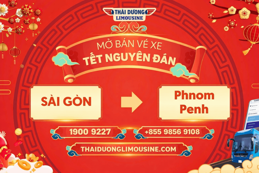 Thai Duong airbus - bus to Cambodia - xe đi Campuchia