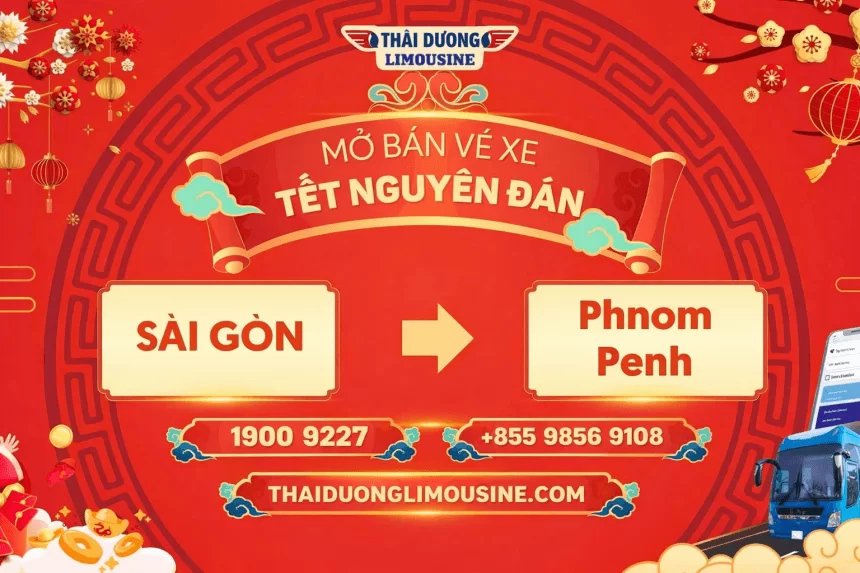 Thai Duong airbus - bus to Cambodia - xe đi Campuchia