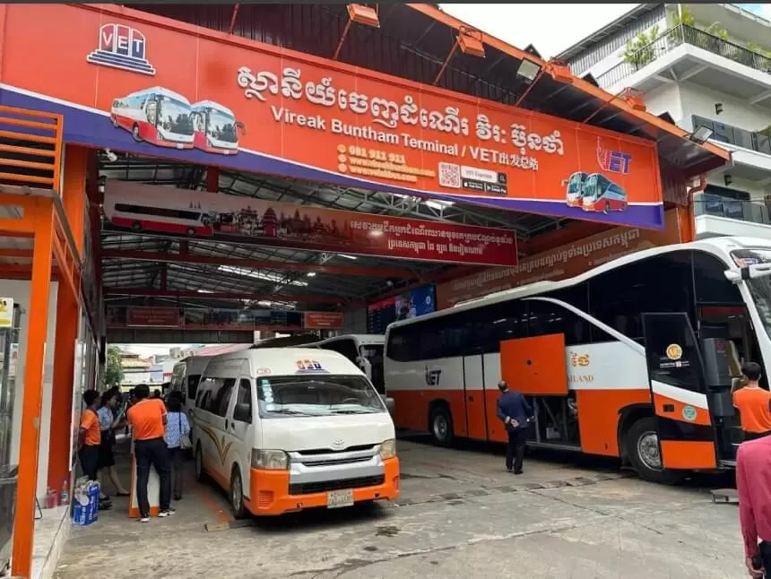 Thuê xe Limousine đi Campuchia Thai Duong airbus - bus to Cambodia - xe đi Campuchia