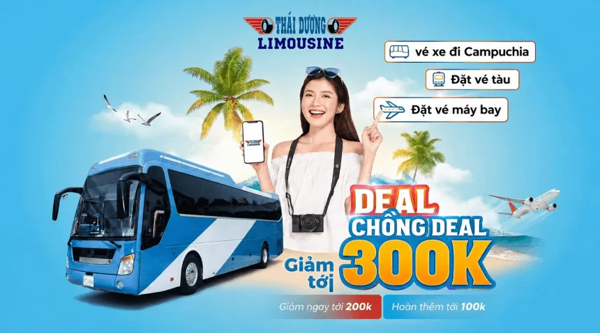 Thuê xe Limousine đi Campuchia Thai Duong airbus - bus to Cambodia - xe đi Campuchia