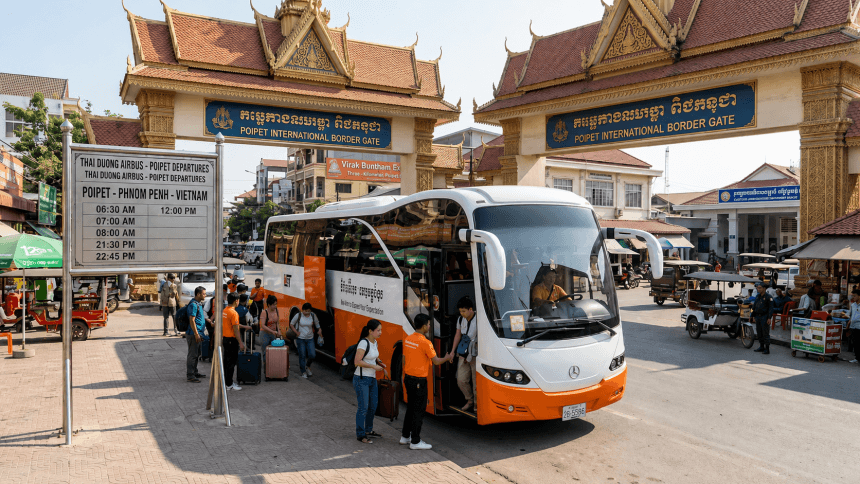Thai Duong airbus - bus to Cambodia - xe đi Campuchia